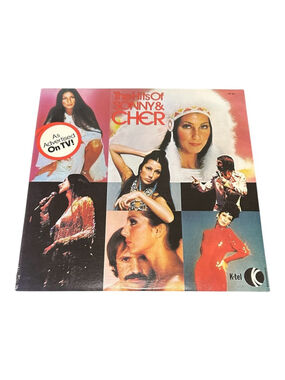 Vintage Cher Vinyl LP The Hits Of Sonny & Cher 1977 K-Tel Rock Black Canada